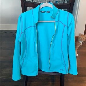 Electric Blue Light Workout Jacket
